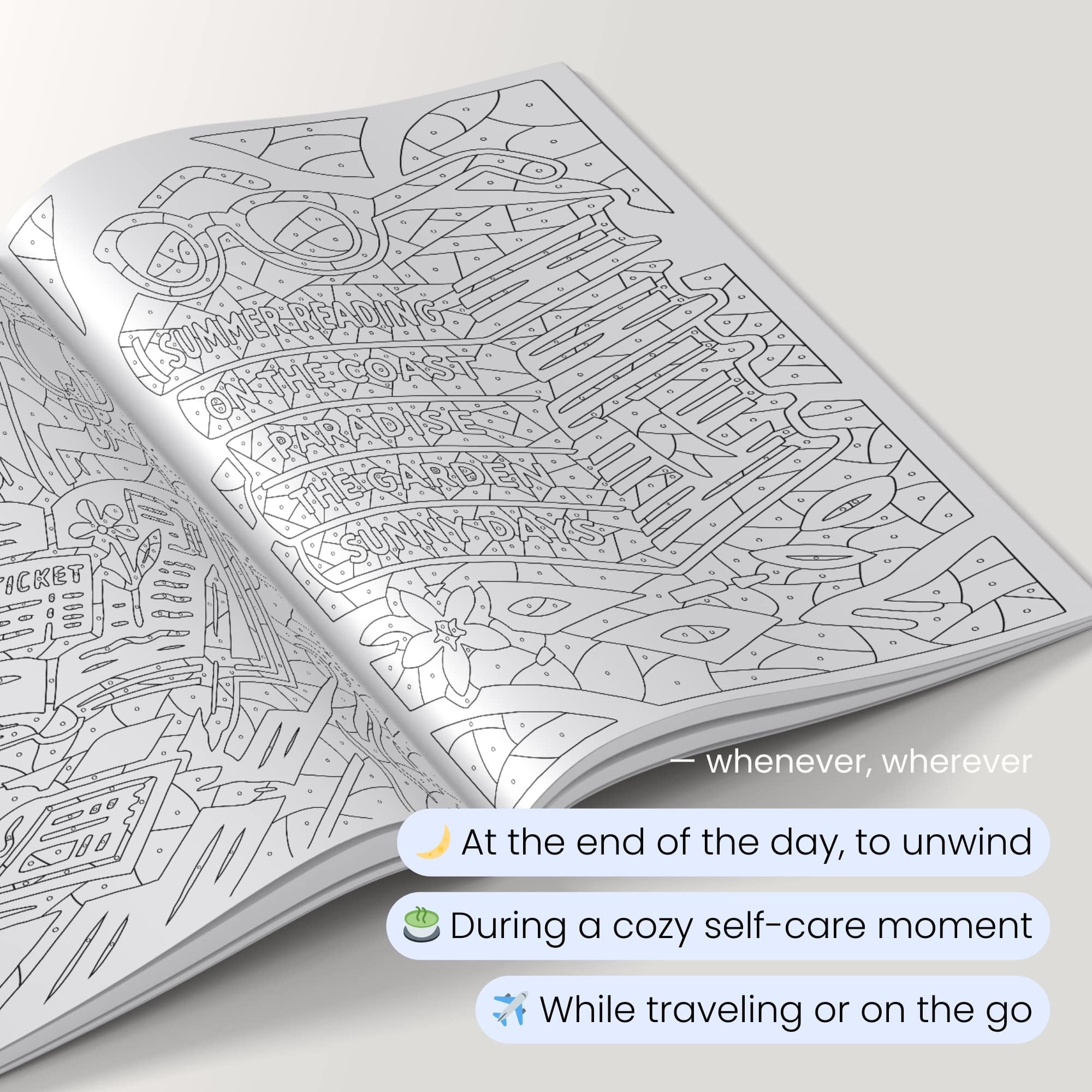 One Color Coloring Book - Flowers Edition - Image 8
